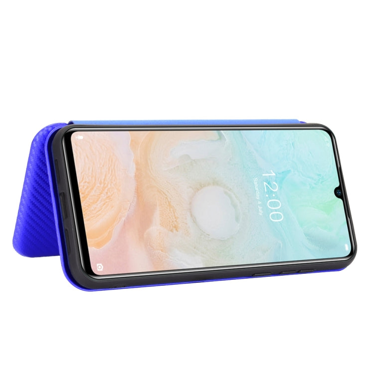 For DOOGEE N20 Pro Carbon Fiber Texture Horizontal Flip TPU + PC + PU Leather Case with Card Slot(Blue) - More Brand by PMC Jewellery | Online Shopping South Africa | PMC Jewellery | Buy Now Pay Later Mobicred