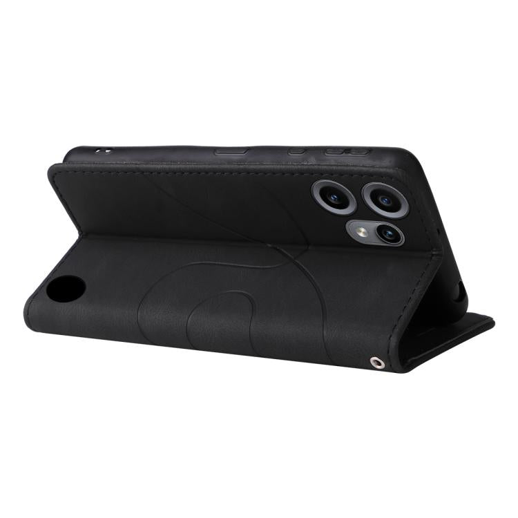 For Nothing CMF Phone 2 Pro Dual-color Splicing Flip Leather Phone Case(Black) - free shipping - PMC TechLife - Order now!