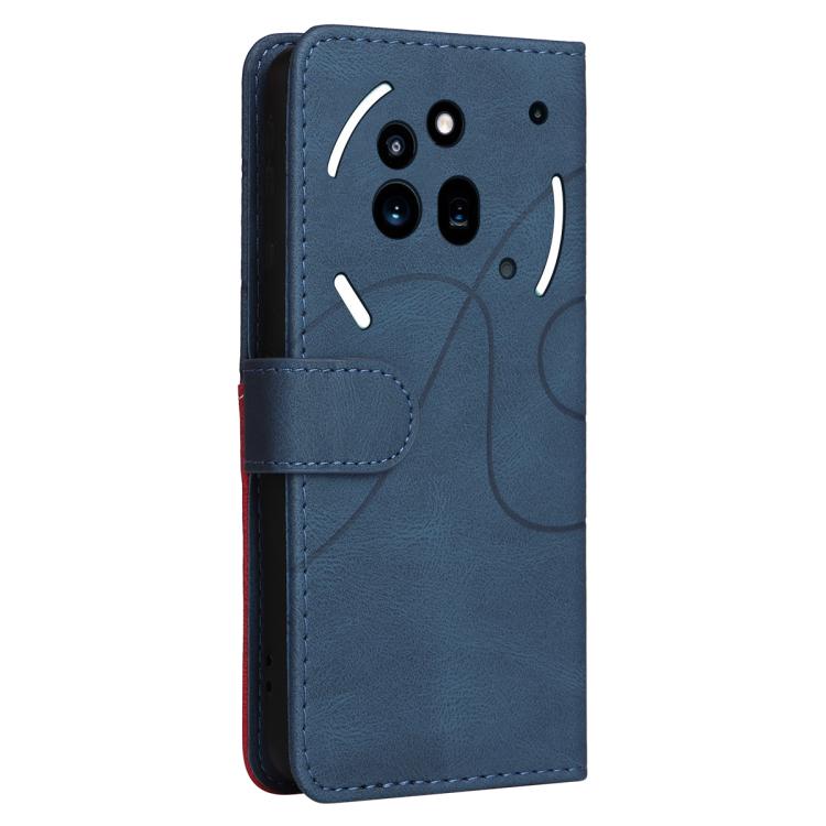 For Nothing Phone 3A Pro Dual-color Splicing Flip Leather Phone Case(Blue) - free shipping - PMC TechLife - Order now!