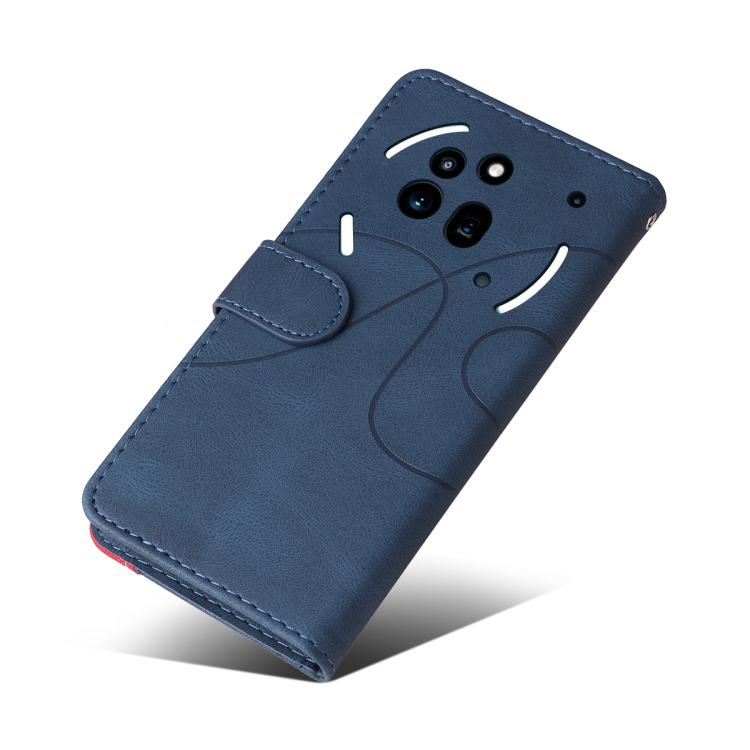 For Nothing Phone 3A Pro Dual-color Splicing Flip Leather Phone Case(Blue) - free shipping - PMC TechLife - Order now!