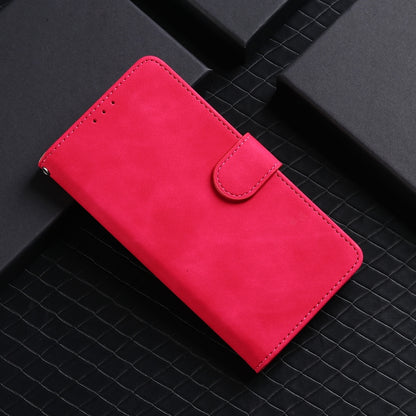 For Motorola Moto G9 Plus Solid Color Skin Feel Magnetic Buckle Horizontal Flip Calf Texture PU Leather Case with Holder & Card Slots & Wallet(Rose Red) - Motorola Cases by PMC Jewellery | Online Shopping South Africa | PMC Jewellery | Buy Now Pay Later Mobicred