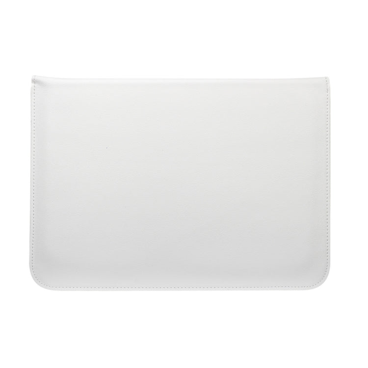 PU Leather Ultra-thin Envelope Bag Laptop Bag for MacBook Air / Pro 13 inch, with Stand Function(White) - Protective Bags by PMC Jewellery | Online Shopping South Africa | PMC Jewellery | Buy Now Pay Later Mobicred