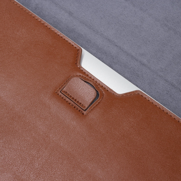 PU Leather Ultra-thin Envelope Bag Laptop Bag for MacBook Air / Pro 15 inch, with Stand Function(Sky Blue) - Protective Bags by PMC Jewellery | Online Shopping South Africa | PMC Jewellery | Buy Now Pay Later Mobicred