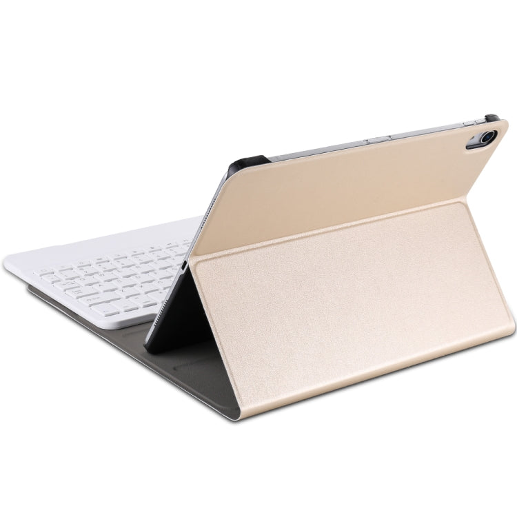 A098 Detachable Ultra-thin ABS Bluetooth Keyboard Tablet Case for iPad Air 4 10.9 inch (2020), with Stand(Gold) - For iPad Air by PMC Jewellery | Online Shopping South Africa | PMC Jewellery