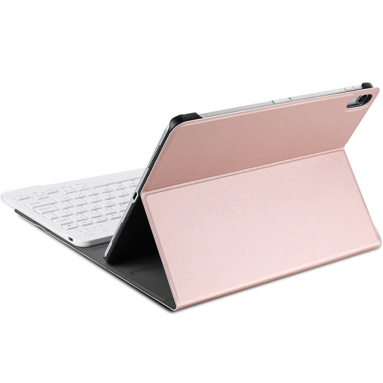 A098 Detachable Ultra-thin ABS Bluetooth Keyboard Tablet Case for iPad Air 4 10.9 inch (2020), with Stand(Rose Gold) - For iPad Air by PMC Jewellery | Online Shopping South Africa | PMC Jewellery