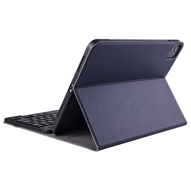 A098B TPU Detachable Ultra-thin Bluetooth Keyboard Tablet Case for iPad Air 4 10.9 inch (2020), with Stand & Pen Slot(Dark Blue) - For iPad Air by PMC Jewellery | Online Shopping South Africa | PMC Jewellery | Buy Now Pay Later Mobicred