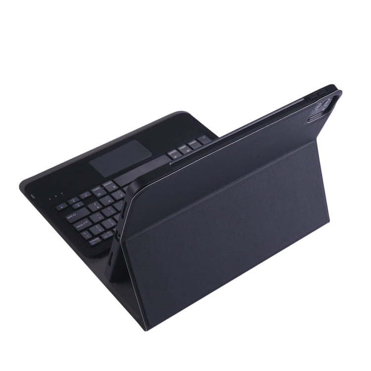 A098B-A Detachable ABS Ultra-thin Bluetooth Keyboard + TPU Tablet Case for iPad Air 4 10.9 inch (2020), with Stand & Pen Slot & Touch(Black) - For iPad Air by PMC Jewellery | Online Shopping South Africa | PMC Jewellery