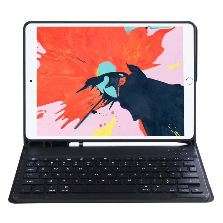 T098B Integrated Ultra-thin Candy Colors Bluetooth Keyboard Tablet Case for iPad Air 4 10.9 inch (2020), with Stand & Pen Slot(Black) - For iPad Air by PMC Jewellery | Online Shopping South Africa | PMC Jewellery | Buy Now Pay Later Mobicred