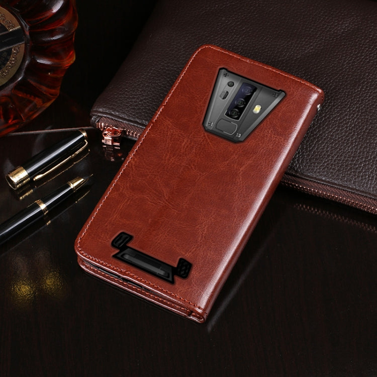 For Blackview BV6900 idewei Crazy Horse Texture Horizontal Flip Leather Case with Holder & Card Slots & Wallet(Red) - More Brand by idewei | Online Shopping South Africa | PMC Jewellery | Buy Now Pay Later Mobicred