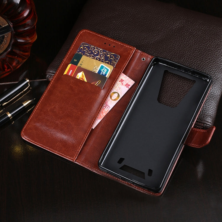 For Blackview BV6900 idewei Crazy Horse Texture Horizontal Flip Leather Case with Holder & Card Slots & Wallet(Red) - More Brand by idewei | Online Shopping South Africa | PMC Jewellery | Buy Now Pay Later Mobicred