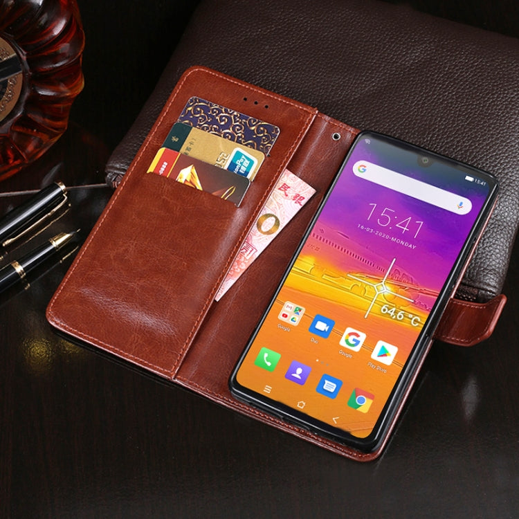 For Blackview BV9900 Pro idewei Crazy Horse Texture Horizontal Flip Leather Case with Holder & Card Slots & Wallet(Brown) - More Brand by idewei | Online Shopping South Africa | PMC Jewellery | Buy Now Pay Later Mobicred