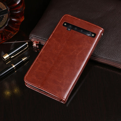 For TCL 10 Pro idewei Crazy Horse Texture Horizontal Flip Leather Case with Holder & Card Slots & Wallet(Red) - More Brand by idewei | Online Shopping South Africa | PMC Jewellery | Buy Now Pay Later Mobicred