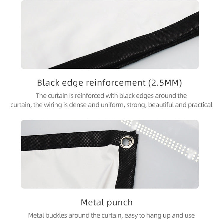 Simple Folding High Density Polyester Projector Film Curtain, Size:100 inch (4:3) Projection Area: 203x152cm - Film Curtains by PMC Jewellery | Online Shopping South Africa | PMC Jewellery | Buy Now Pay Later Mobicred