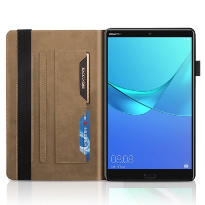 For Huawei MediaPad M5 10.8 inch Life Tree Series Horizontal Flip Leather Case with Holder & Card Slots & Pen Slot(Brown) - Huawei by PMC Jewellery | Online Shopping South Africa | PMC Jewellery | Buy Now Pay Later Mobicred