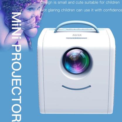 Q2 LED 1080P Mini Portable Projector Children Projector, Plug Type:UK Plug(Blue White) - Mini Projector by PMC Jewellery | Online Shopping South Africa | PMC Jewellery | Buy Now Pay Later Mobicred