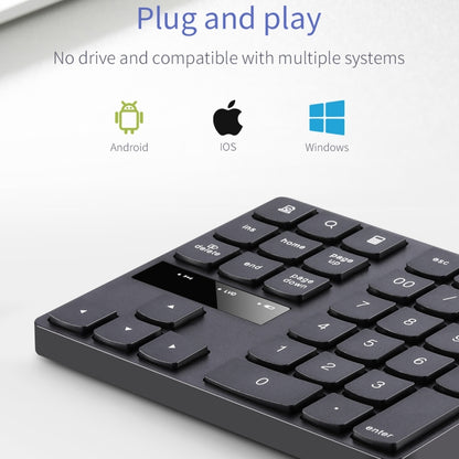 533 35 Keys 2.4G Ultra-thin Design Wireless Charging Digital Keyboard - Wireless Keyboard by PMC Jewellery | Online Shopping South Africa | PMC Jewellery | Buy Now Pay Later Mobicred