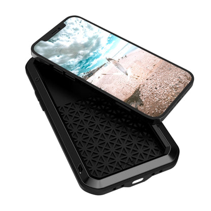 For iPhone 12 Pro LOVE MEI Metal Shockproof Life Waterproof Dustproof Protective Case(Silver) - iPhone 12 / 12 Pro Cases by LOVE MEI | Online Shopping South Africa | PMC Jewellery