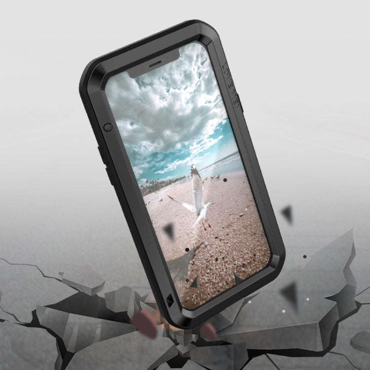 For iPhone 12 Pro LOVE MEI Metal Shockproof Life Waterproof Dustproof Protective Case(Red) - free shipping - PMC TechLife - Order now!