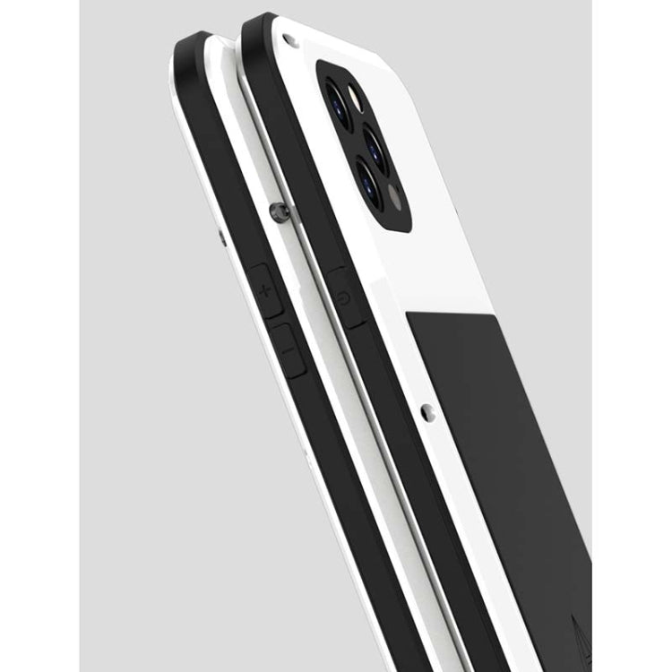 For iPhone 12 Pro Max LOVE MEI Metal Shockproof Life Waterproof Dustproof Protective Case(Silver) - free shipping - PMC TechLife - Order now!