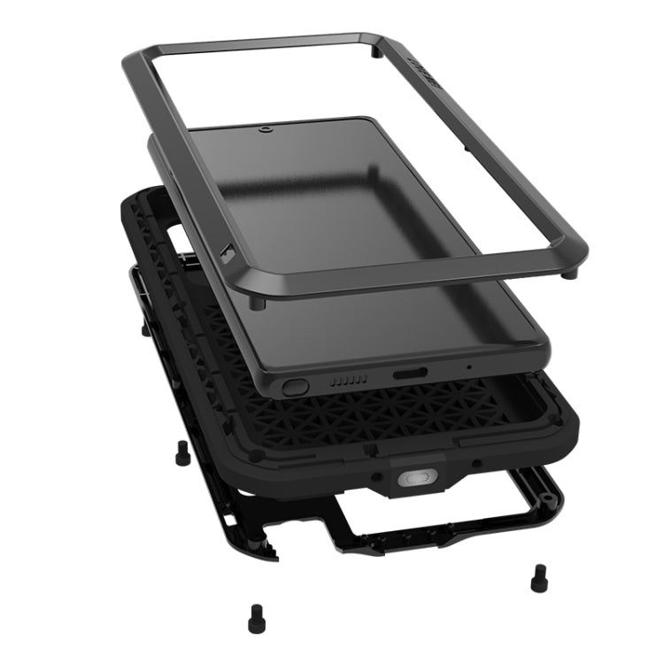 For Samsung Galaxy Note 20 LOVE MEI Metal Shockproof Waterproof Dustproof Protective Case without Glass(Red) - free shipping - PMC TechLife - Order now!