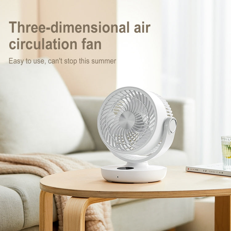 WT-F44 Adjustable Desktop LED Smart Digital Display Air Circulation Electric Fan, 3 Speed Control (Green) - Electric Fans by PMC Jewellery | Online Shopping South Africa | PMC Jewellery | Buy Now Pay Later Mobicred