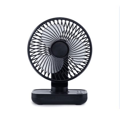 D606 4W USB Rechargeable Portable Four-speed Adjustable Desktop Fan(Black) - Electric Fans by PMC Jewellery | Online Shopping South Africa | PMC Jewellery | Buy Now Pay Later Mobicred