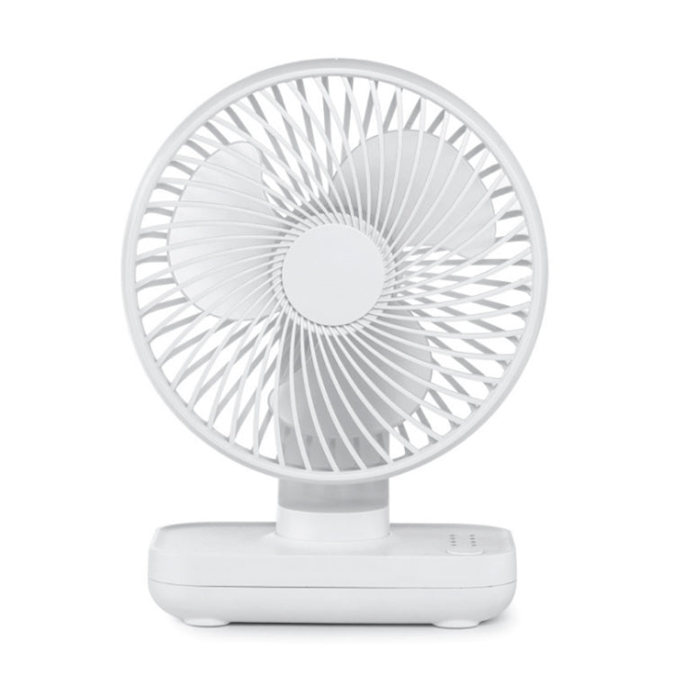 D606 4W USB Rechargeable Portable Four-speed Adjustable Desktop Fan(White) - Electric Fans by PMC Jewellery | Online Shopping South Africa | PMC Jewellery | Buy Now Pay Later Mobicred