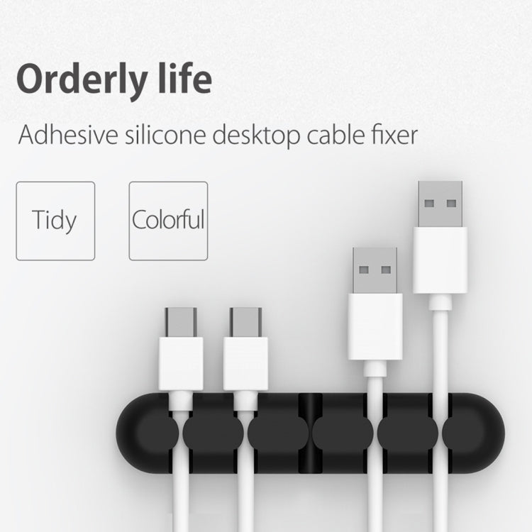 ORICO CBS5 Silicone Material Desktop Cable Manager Winder Fixer, Size: 9.6*2*1.2cm(Pink) - free shipping - PMC Jewellery - Order now!