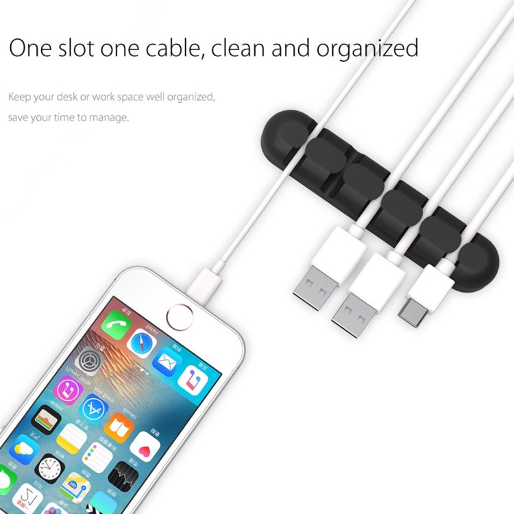 ORICO CBS5 Silicone Material Desktop Cable Manager Winder Fixer, Size: 9.6*2*1.2cm(Pink) - free shipping - PMC Jewellery - Order now!