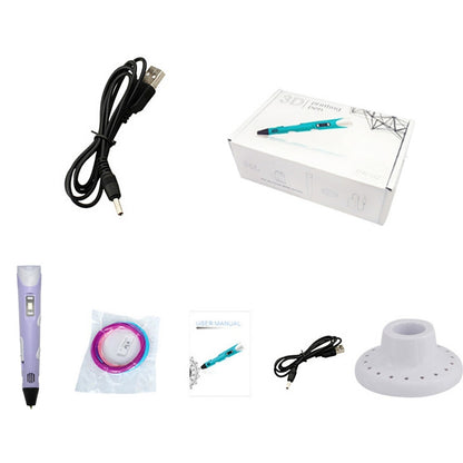 Hand-held 3D Printing Pen, USB Plug(Purple) - 3D Printer by PMC Jewellery | Online Shopping South Africa | PMC Jewellery | Buy Now Pay Later Mobicred