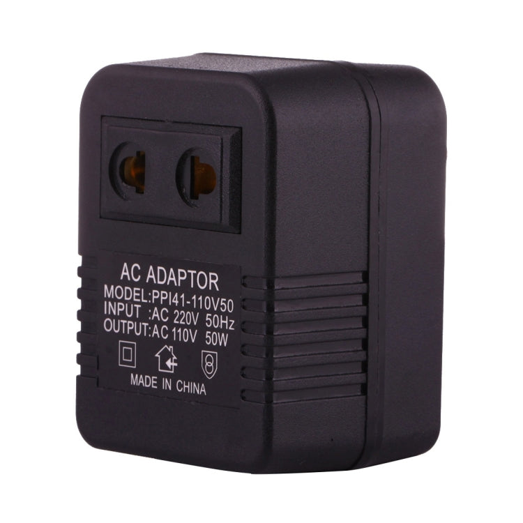 220V to 110V 50W AC Power Socket Adapter,  EU/US Plug to US Plug - Plug Adaptor by PMC TechLife | Online Shopping South Africa | PMC TechLife