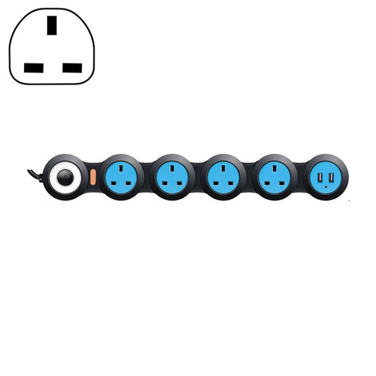 Charging Plug-in Wiring Board Creative Rotary Towline Board 13A Deformed Socket with USB, UK Plug, 5-Bit Socket(Black) - Extension Socket by PMC Jewellery | Online Shopping South Africa | PMC Jewellery | Buy Now Pay Later Mobicred