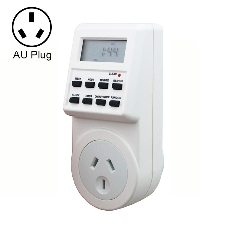 AC 240V Smart Home Plug-in LCD Display Clock Summer Time Function 12/24 Hours Changeable Timer Switch Socket, AU Plug - Energy Saving Timer Socket by PMC Jewellery | Online Shopping South Africa | PMC Jewellery | Buy Now Pay Later Mobicred