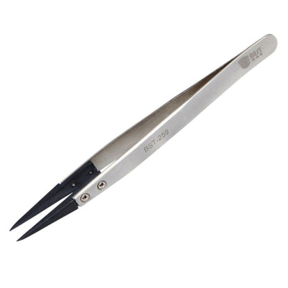 BEST BST-259 Stainless Steel Snti Static Tweezer - Tweezers by BEST | Online Shopping South Africa | PMC Jewellery | Buy Now Pay Later Mobicred