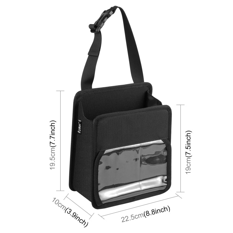 FUNADD Portable Folding Car Back Seat Hook Storage Box (Black) - Seat Accessories by FunAdd | Online Shopping South Africa | PMC TechLife | Buy Now Pay Later Mobicred