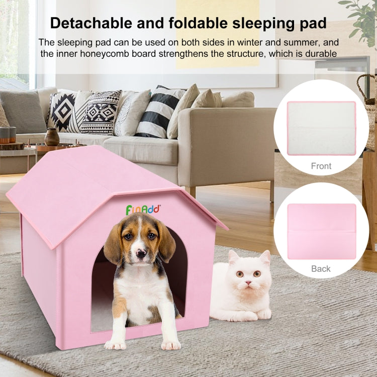 FUNADD Extra Large Folding Weatherproof Pet Houses with Removable Mat (Pink) - Pet Houses & Accessories by FunAdd | Online Shopping South Africa | PMC TechLife | Buy Now Pay Later Mobicred