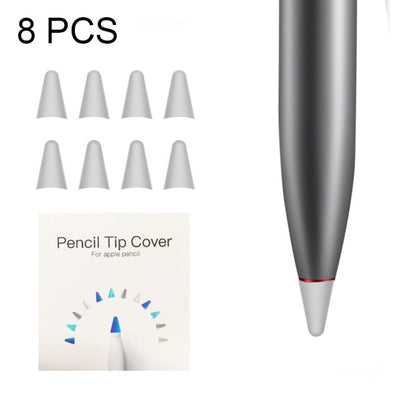 8 PCS Non-slip Mute Wear-resistant Nib Cover for M-pencil Lite (Grey) - Pencil Accessories by PMC Jewellery | Online Shopping South Africa | PMC Jewellery | Buy Now Pay Later Mobicred