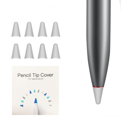 8 PCS Non-slip Mute Wear-resistant Nib Cover for M-pencil Lite (Grey) - Pencil Accessories by PMC Jewellery | Online Shopping South Africa | PMC Jewellery | Buy Now Pay Later Mobicred