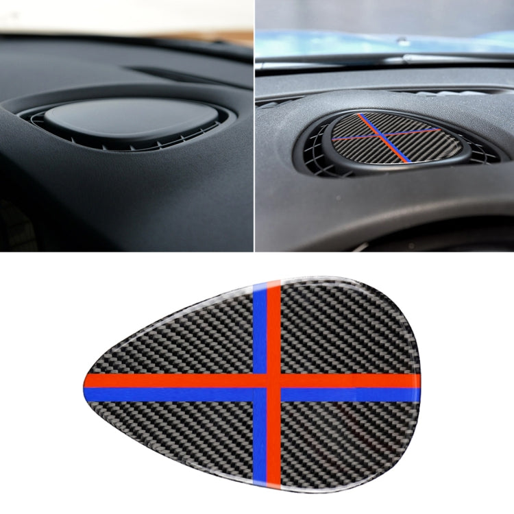 Red Blue Color Car F Chassis Instrumentation Console Panel Carbon Fiber Decorative Sticker for BMW Mini Cooper JCW One F56 / F55 / F54 - Car Interior Mouldings by PMC Jewellery | Online Shopping South Africa | PMC Jewellery | Buy Now Pay Later Mobicred