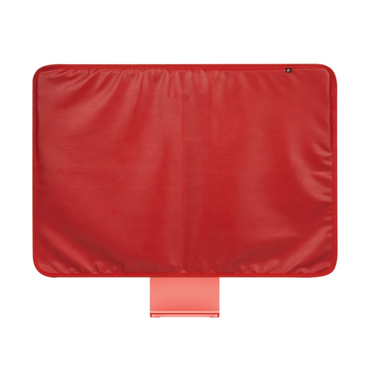 For 24 inch Apple iMac Portable Dustproof Cover Desktop Apple Computer LCD Monitor Cover with Storage Bag(Red) - Others Accessories by PMC Jewellery | Online Shopping South Africa | PMC Jewellery | Buy Now Pay Later Mobicred