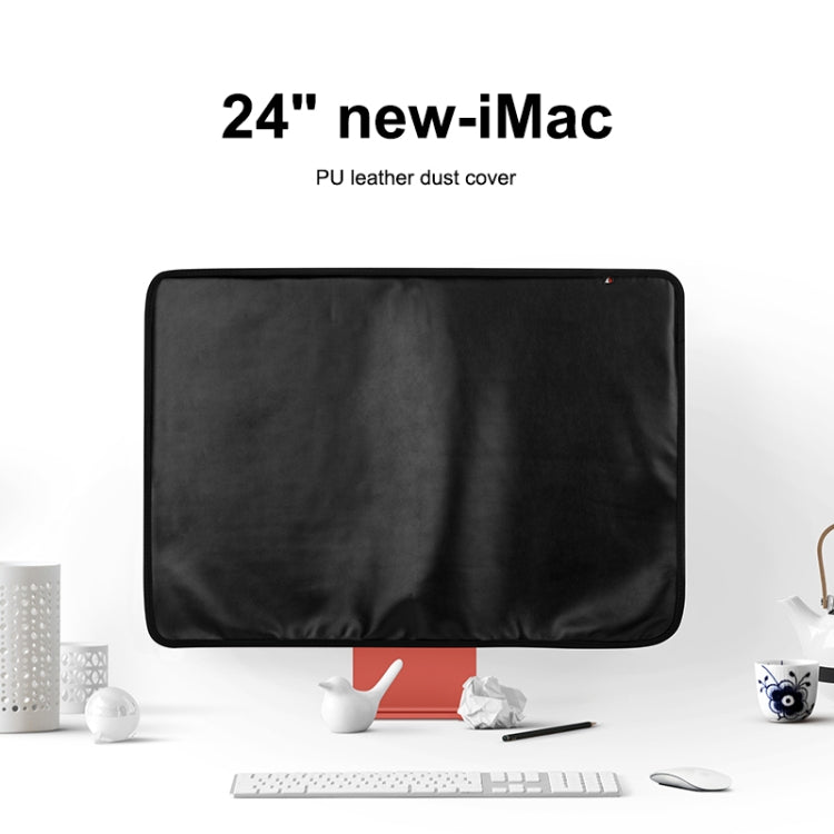 For 24 inch Apple iMac Portable Dustproof Cover Desktop Apple Computer LCD Monitor Cover with Storage Bag(Grey) - Others Accessories by PMC Jewellery | Online Shopping South Africa | PMC Jewellery | Buy Now Pay Later Mobicred