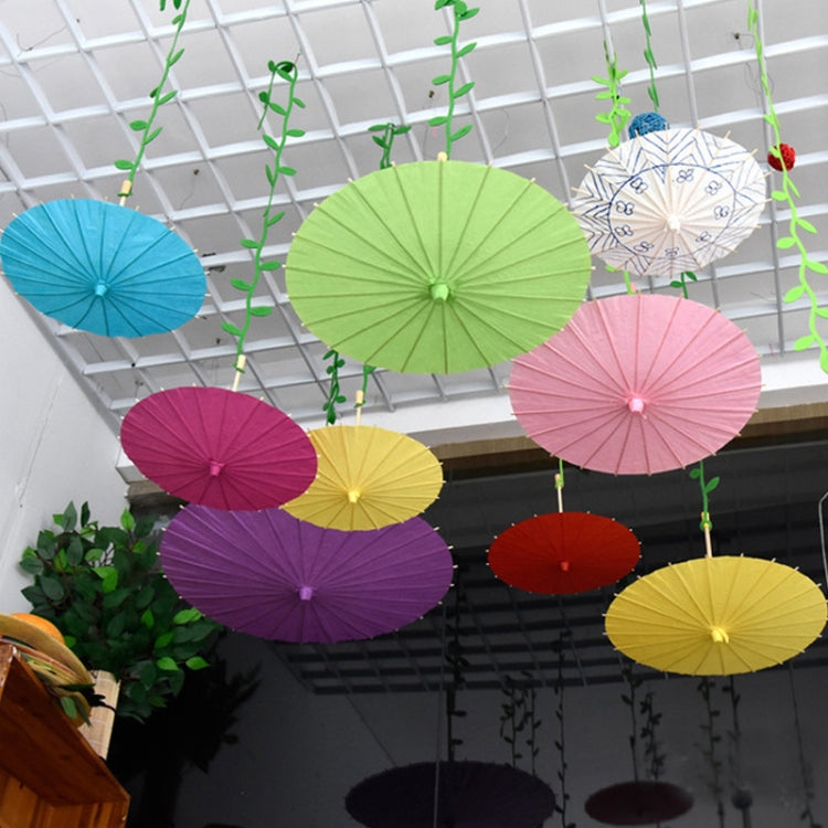 Indoor Aerial Creative Background Layout Corridor Classroom Paper Umbrella Hanging Wall Decoration, Diameter: 40cm(Rose Red) - Ornaments by PMC Jewellery | Online Shopping South Africa | PMC Jewellery