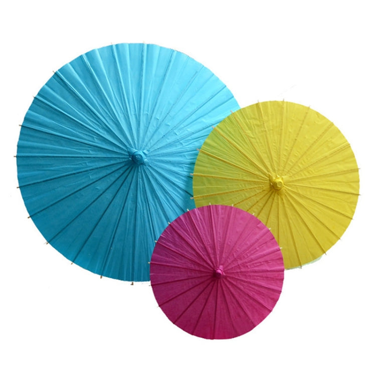 Indoor Aerial Creative Background Layout Corridor Classroom Paper Umbrella Hanging Wall Decoration, Diameter: 60cm(Rose Red) - Ornaments by PMC Jewellery | Online Shopping South Africa | PMC Jewellery