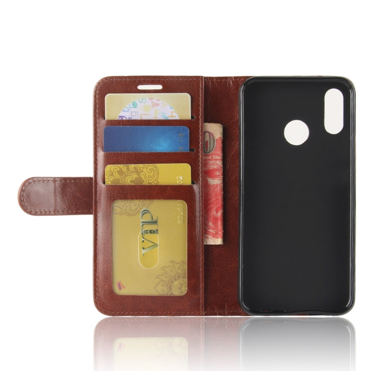 R64 Texture Single Fold Horizontal Flip Leather Case for Huawei P30 Lite, with Holder & Wallet & Card Slots & Photo Frame (Brown) - Huawei Cases by PMC Jewellery | Online Shopping South Africa | PMC Jewellery | Buy Now Pay Later Mobicred