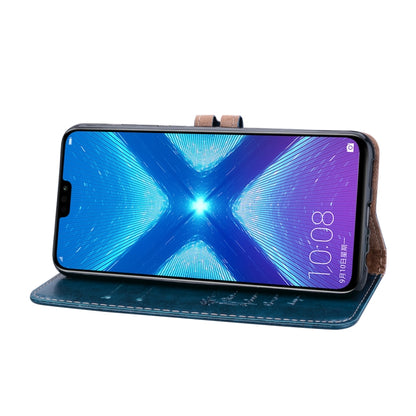 Business Style Oil Wax Texture Horizontal Flip Leather Case for Huawei Honor 8X, with Holder & Card Slots & Wallet(Blue) - Honor Cases by PMC Jewellery | Online Shopping South Africa | PMC Jewellery | Buy Now Pay Later Mobicred