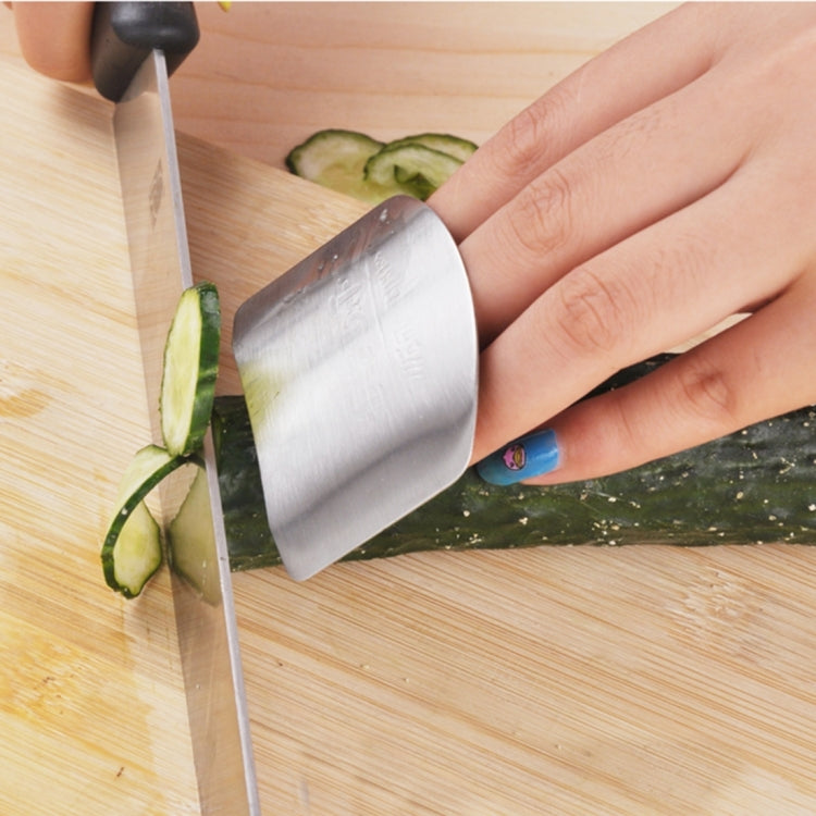Creative Kitchen Necessary Food Vegetable Cutting Stainless Steel Hand Finger Guard Protector - Gadgets by PMC TechLife | Online Shopping South Africa | PMC TechLife | Buy Now Pay Later Mobicred