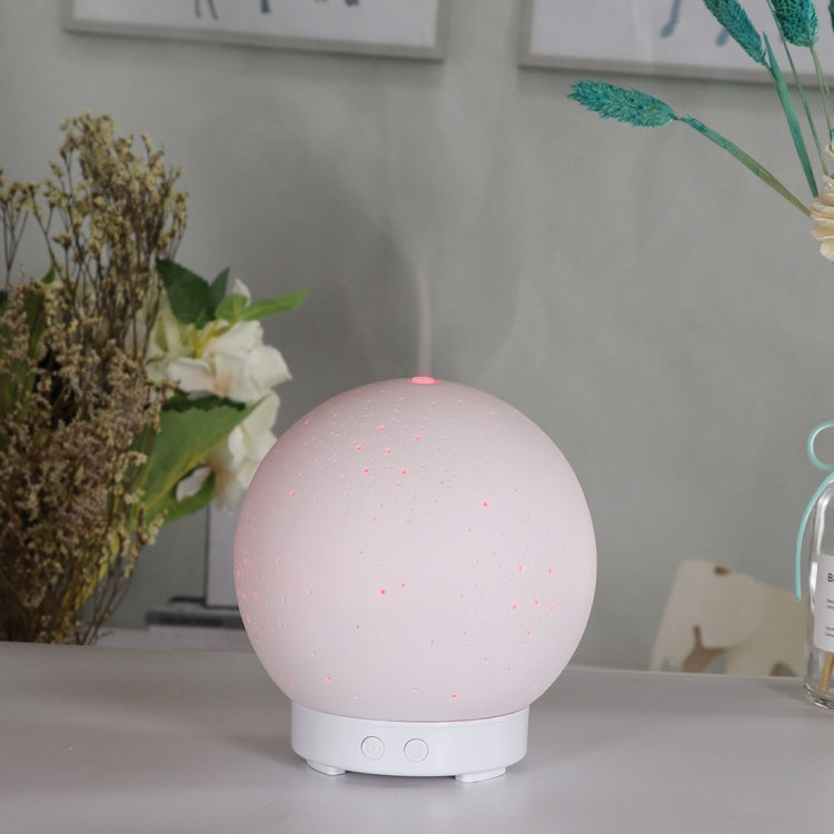 Ceramic Humidifier Mute Household Moon Shape Aromatherapy Machine Automatic Alcohol Sprayer with Colorful Lamp - free shipping - PMC TechLife - Order now!