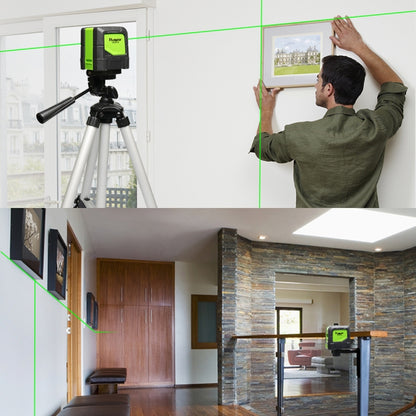 9011G 1V1H 15mW 2 Line Green Beam Laser Level Covering Walls and Floors(Green) - Laser Rangefinder by PMC Jewellery | Online Shopping South Africa | PMC Jewellery | Buy Now Pay Later Mobicred