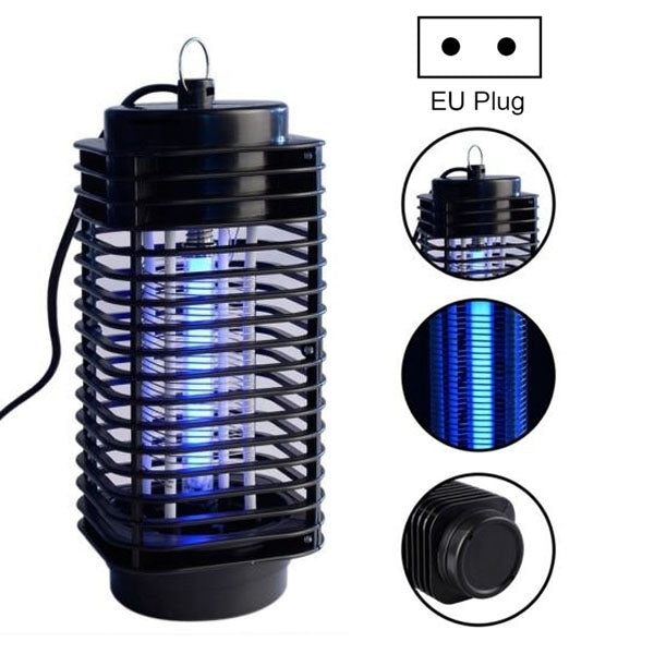 3W Microwave Insect Killer Electric Mosquito Fly Bug Insect Control with Trap Lamp, AC  220V, EU Plug(Black) - Repellents by PMC TechLife | Online Shopping South Africa | PMC TechLife | Buy Now Pay Later Mobicred