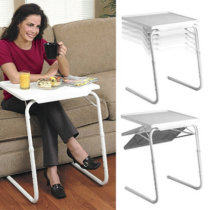 Plastic Pad Steel Tube Bracket Liftable Foldable Portable Multi-purpose Laptop Table, Adjustable Height: 53-74cm, Adjustable Angle: 30 Degrees / 60 Degrees / 90 Degrees / 180 Degrees - Laptop Stand by PMC Jewellery | Online Shopping South Africa | PMC Jewellery | Buy Now Pay Later Mobicred